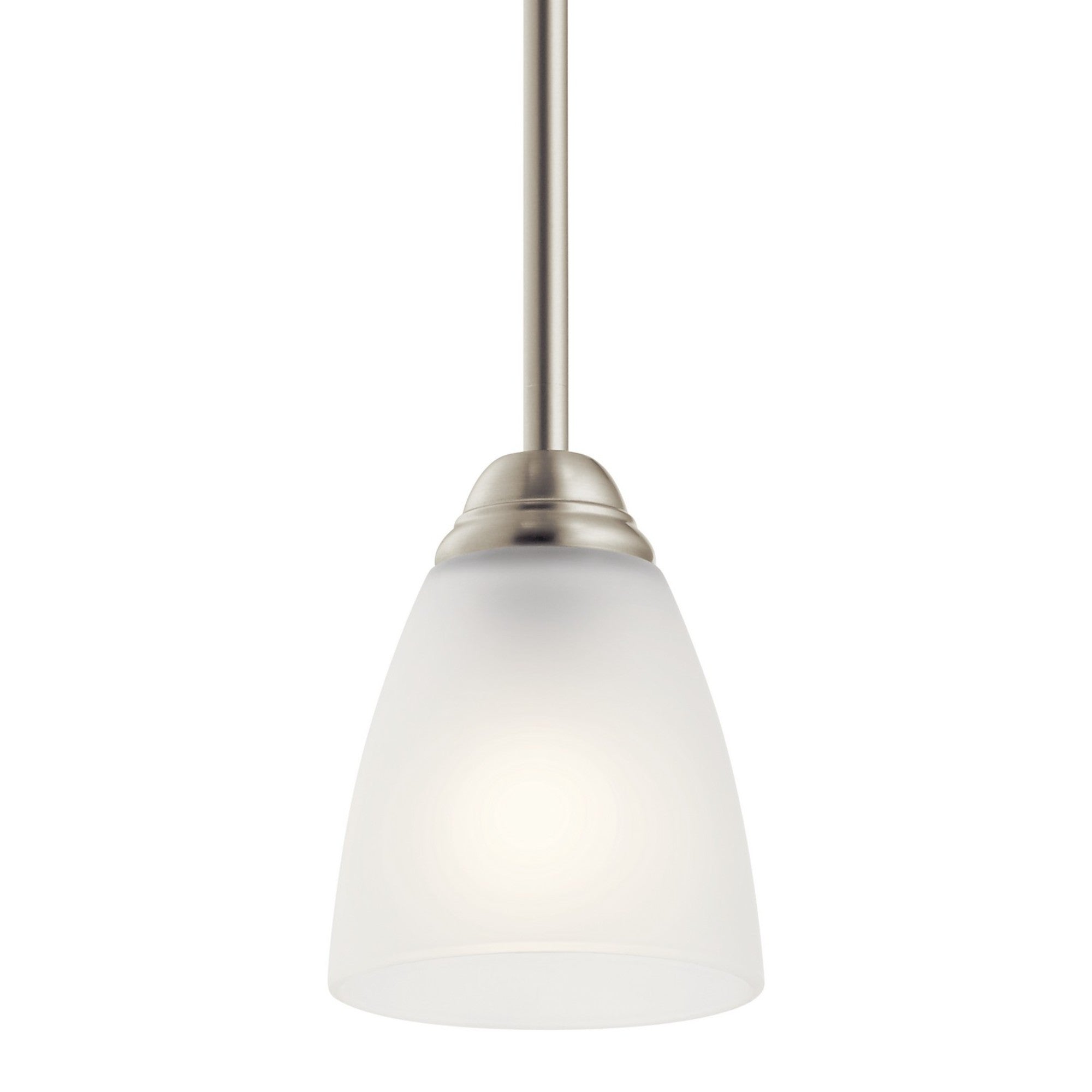 Jolie 5" Mini Pendant, Brushed Nickel Finish - Bees Lighting