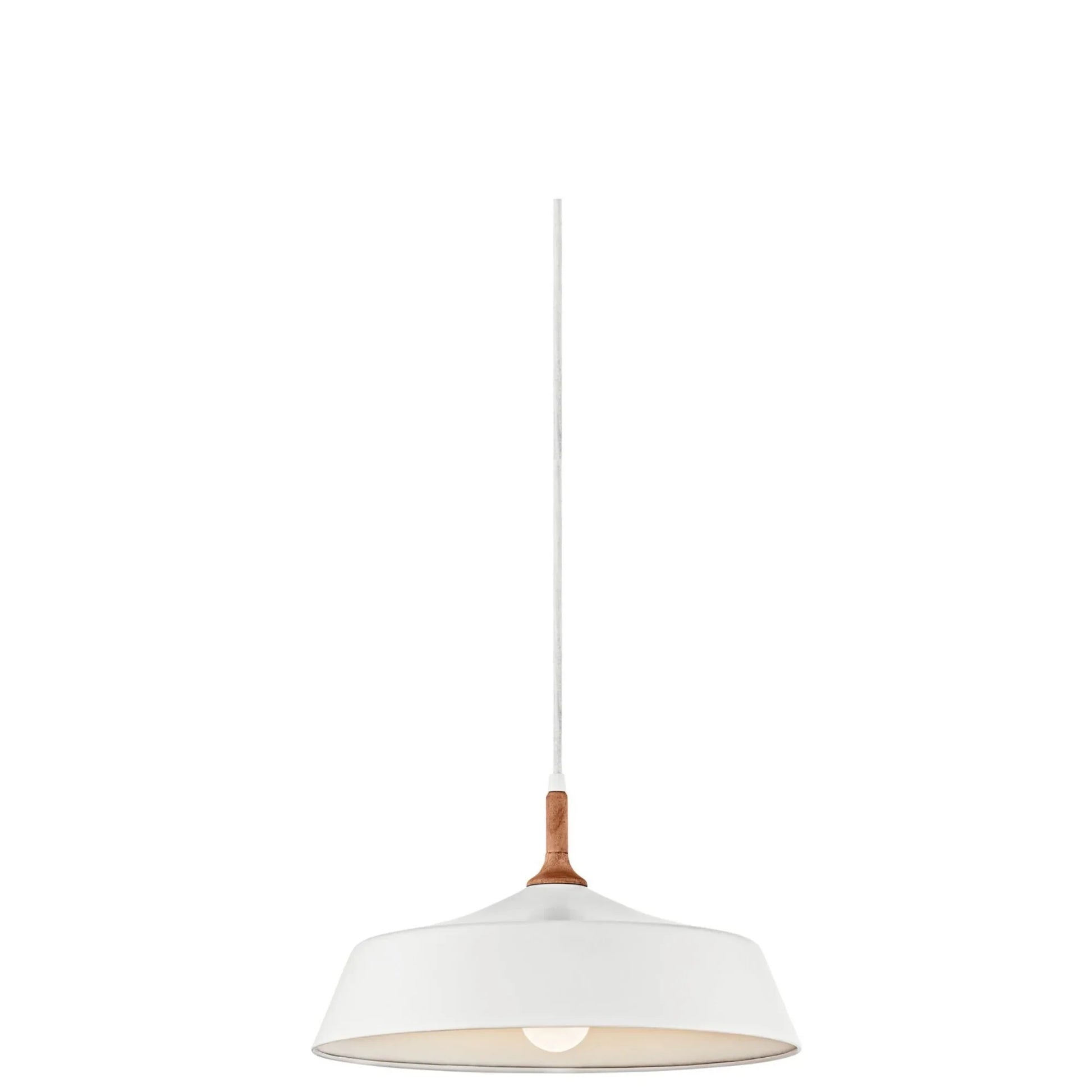 Danika 16" Pendant, White Finish - Bees Lighting