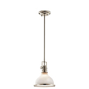 Hatteras Bay Pendant Light with Satin Etched White Glass - Bees Lighting