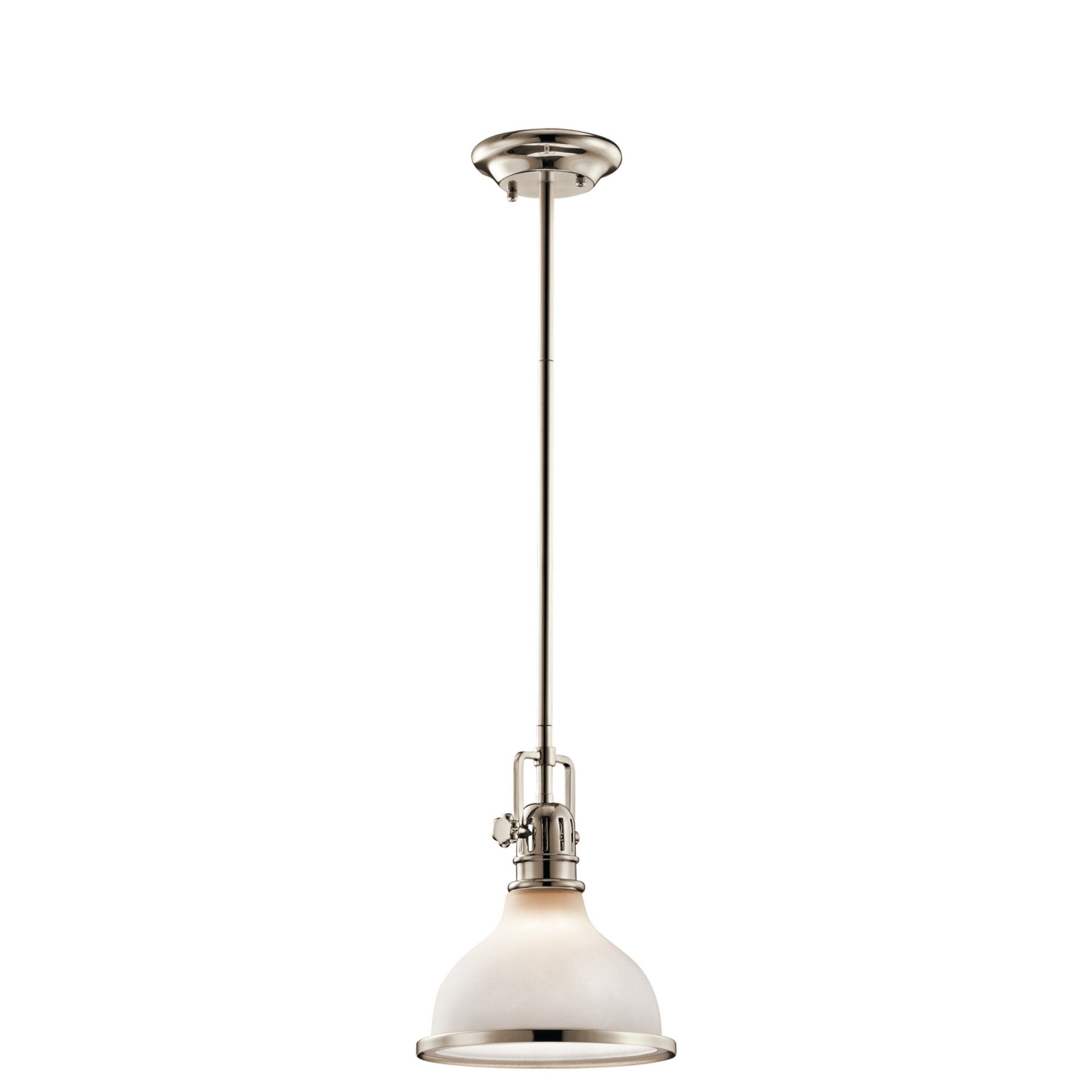 Hatteras Bay Pendant Light with Satin Etched White Glass - Bees Lighting