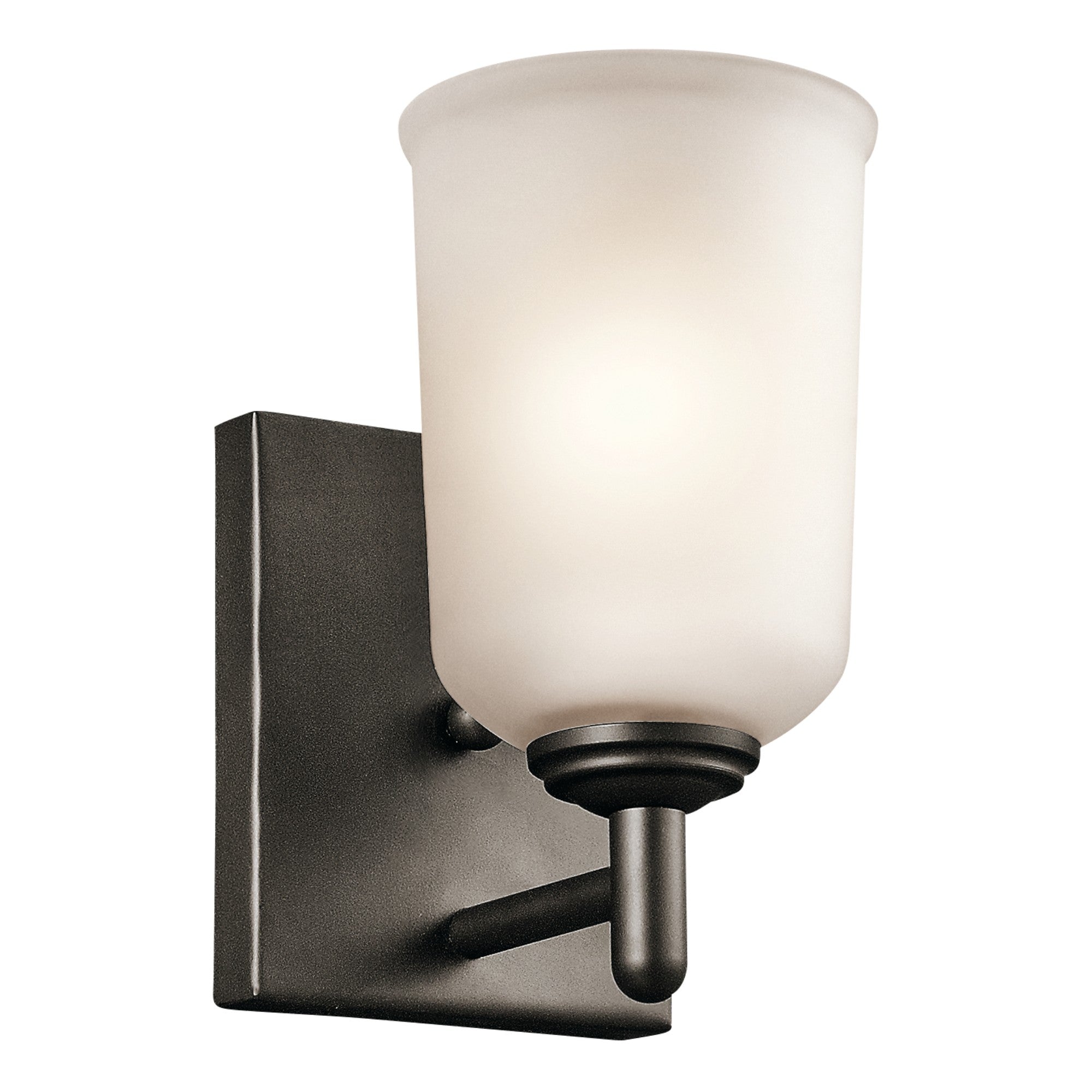 Shailene 5" Wall Sconce, Olde Bronze Finish, Etched Glass - Bees Lighting