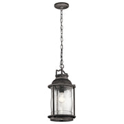 Ashland Bay 18" Outdoor Pendant, Weathered Zinc Finish - Bees Lighting