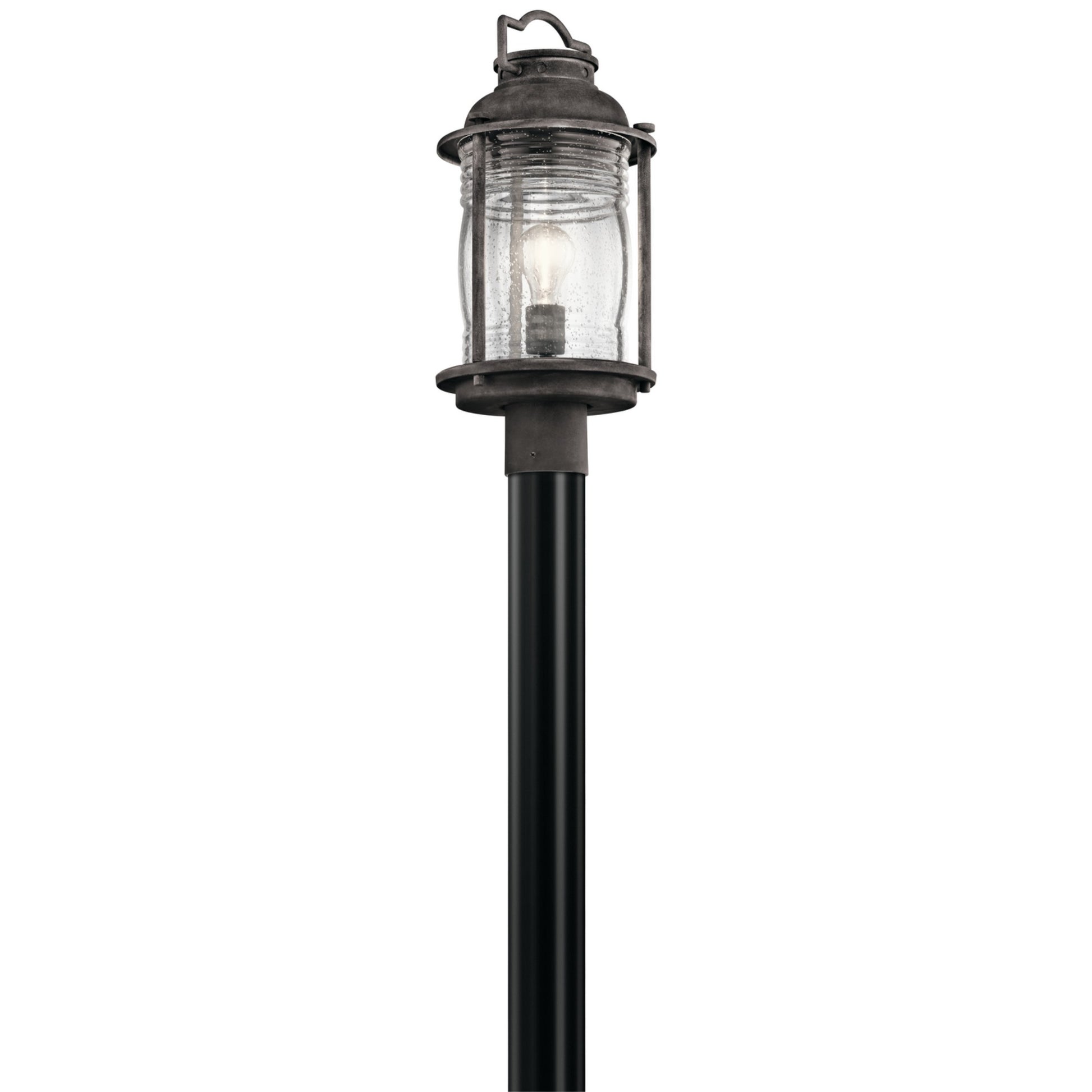 Ashland Bay 19" Outdoor Post Light, Weathered Zinc Finish - Bees Lighting
