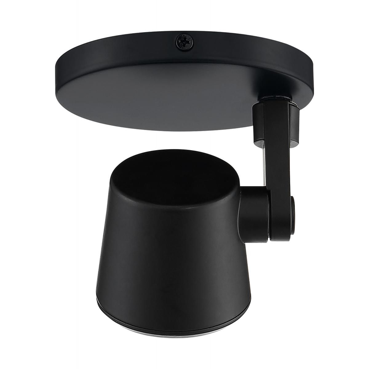 LED Tape Back Monopoint Head 12W 1000 Lumens 3000K, 36°, Black - Bees Lighting