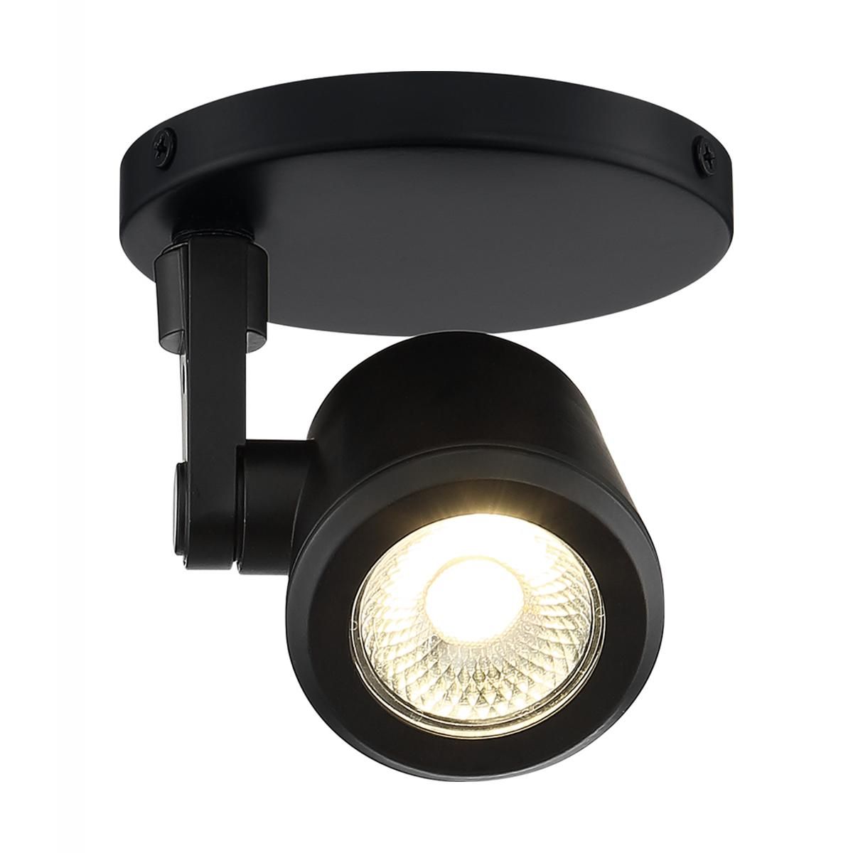 LED Tape Back Monopoint Head 12W 1000 Lumens 3000K, 36°, Black - Bees Lighting