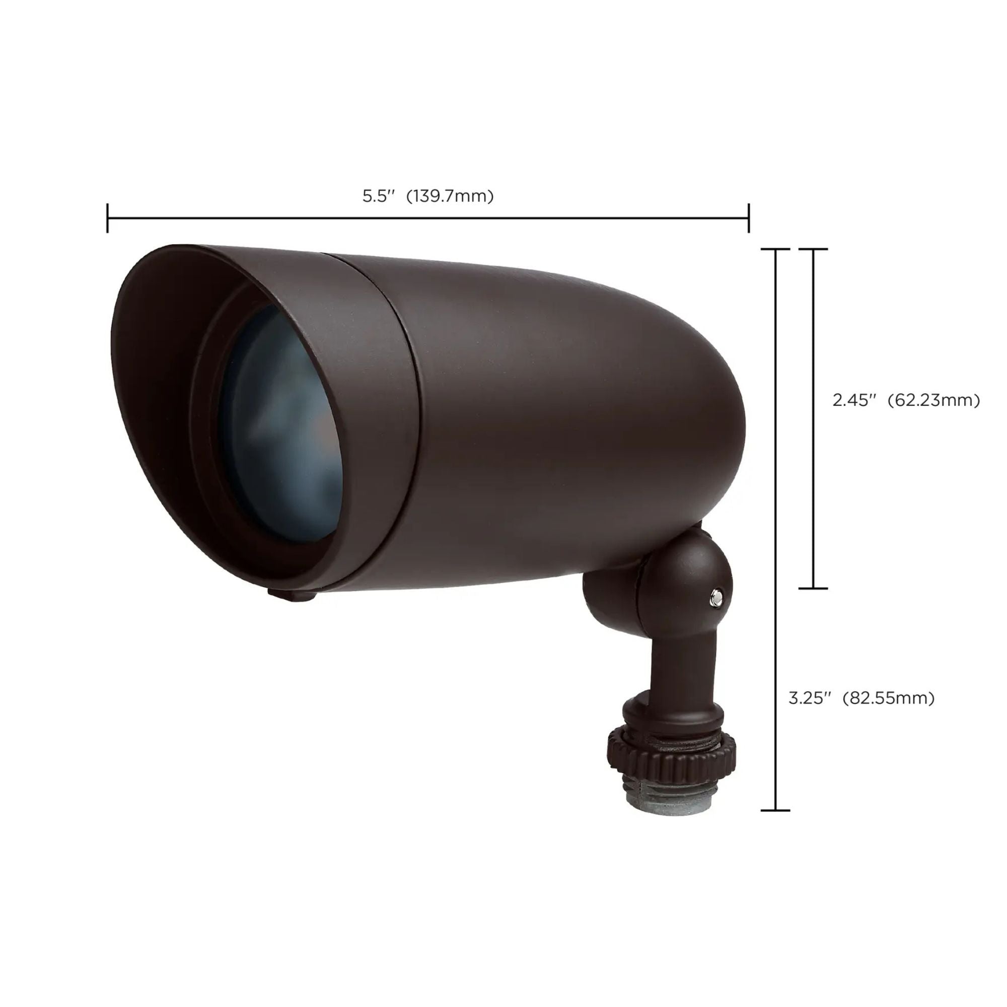 LED Landscape Flood Light 6 Watts 640 Lumens 3000K 120V Dark Gray Finish
