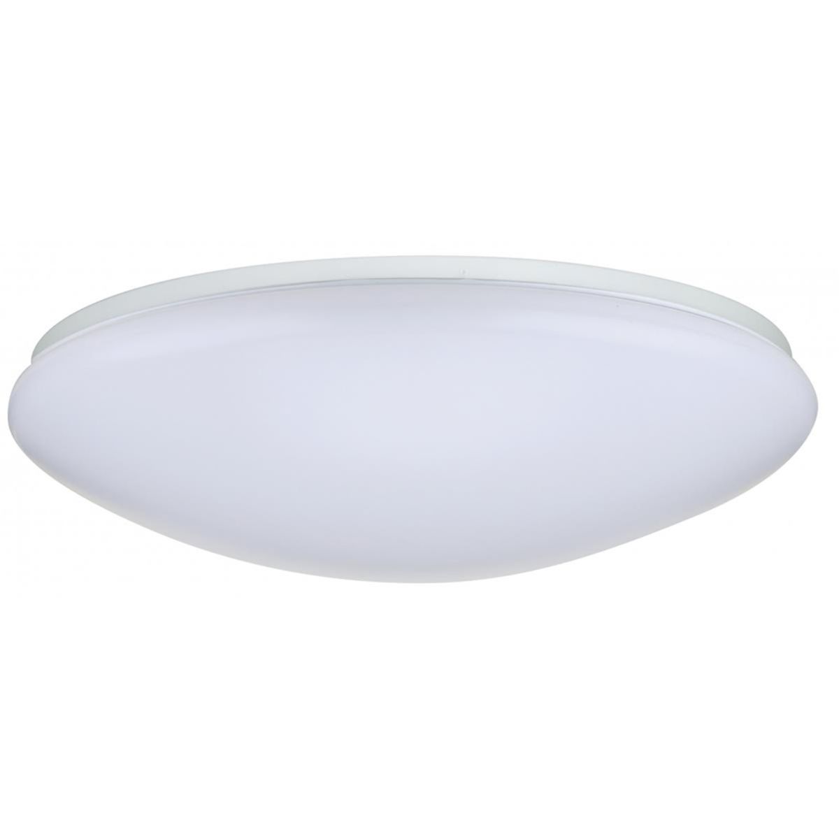 LED Flush Mount Light Selectable CCT White finish with ON/OFF microwave sensor