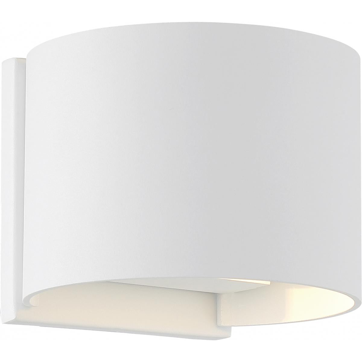 Lightgate 6 In. LED Wall Light 240 Lumens 3000K White Finish - Bees Lighting
