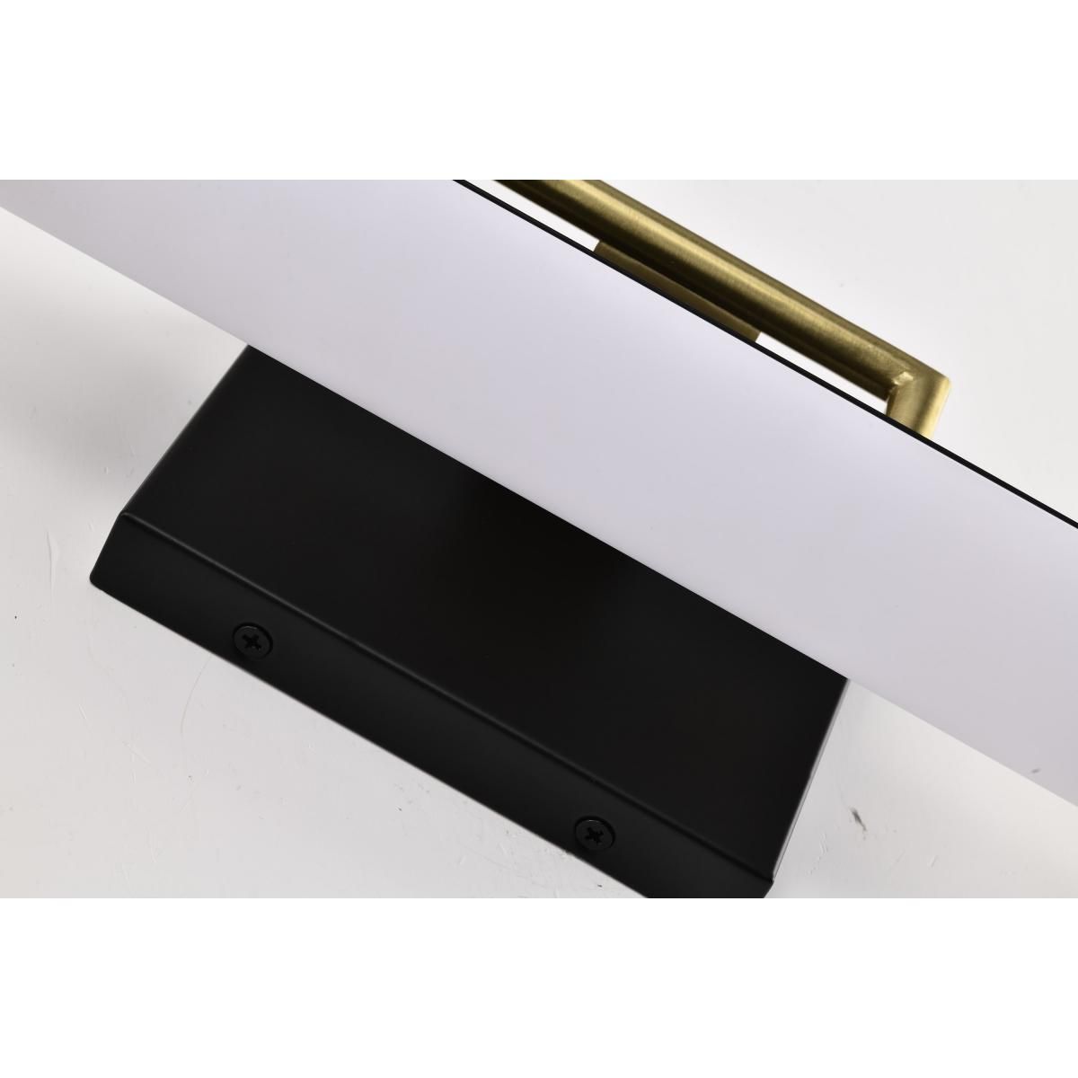 Solano 12 in. LED Bath Bar Brass and Matte Black Finish - Bees Lighting