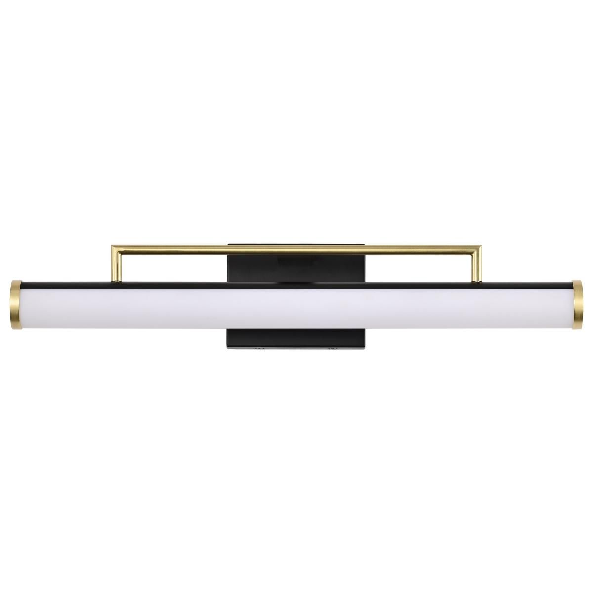 Solano 24 in. LED Bath Bar Brass and Matte Black Finish - Bees Lighting