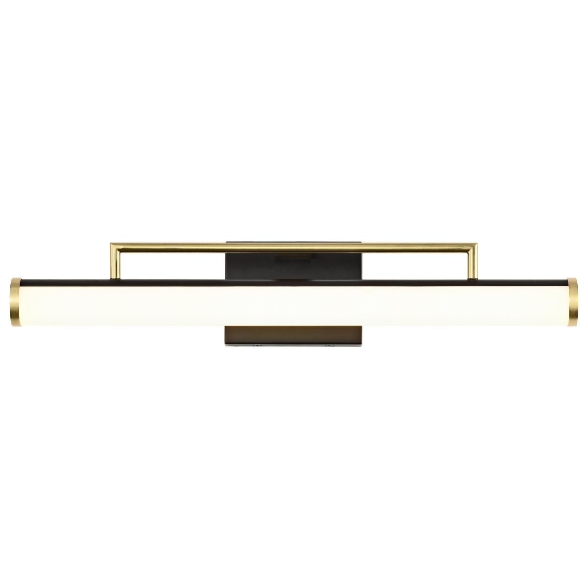 Solano 24 in. LED Bath Bar Brass and Matte Black Finish - Bees Lighting
