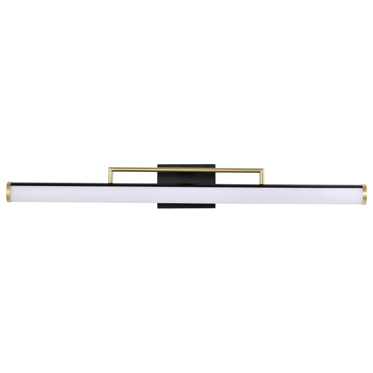 Solano 36 in. LED Bath Bar Brass and Matte Black Finish - Bees Lighting