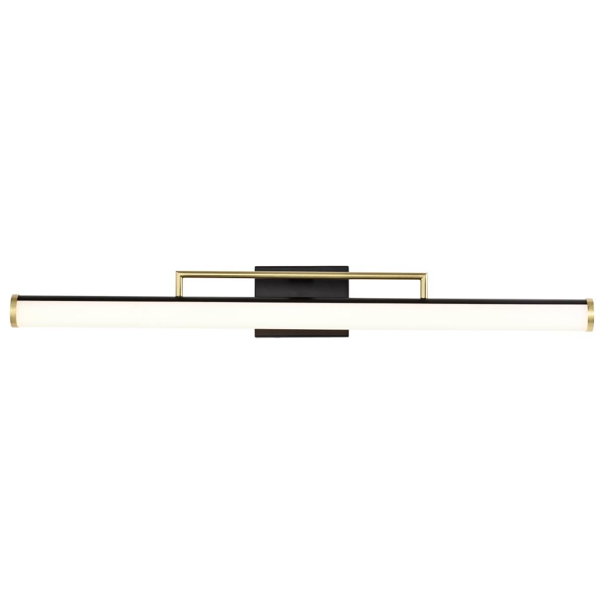 Solano 36 in. LED Bath Bar Brass and Matte Black Finish - Bees Lighting