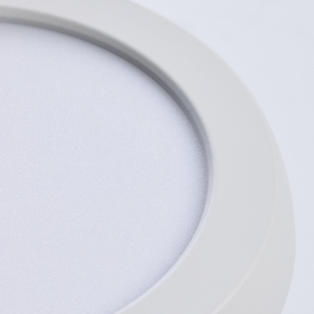 Blink 5 in. LED Round Disk Light 9W Selectable CCT White Finish - Bees Lighting