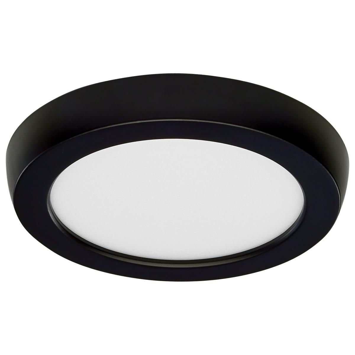 Blink 5 in. LED Round Disk Light 9W Selectable CCT Black Finish - Bees Lighting
