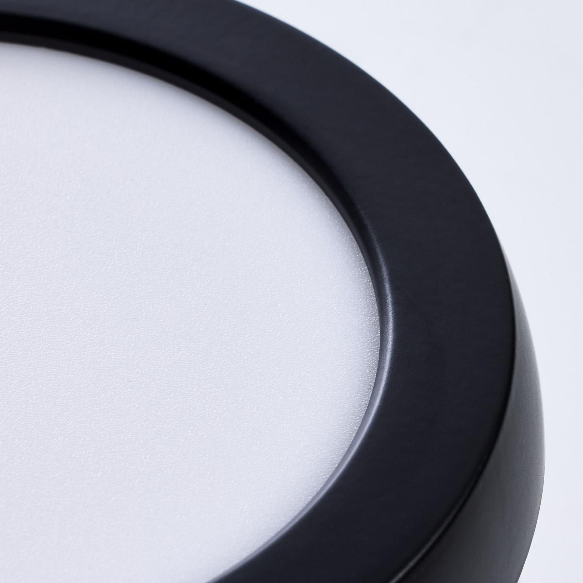 Blink 5 in. LED Round Disk Light 9W Selectable CCT Black Finish - Bees Lighting