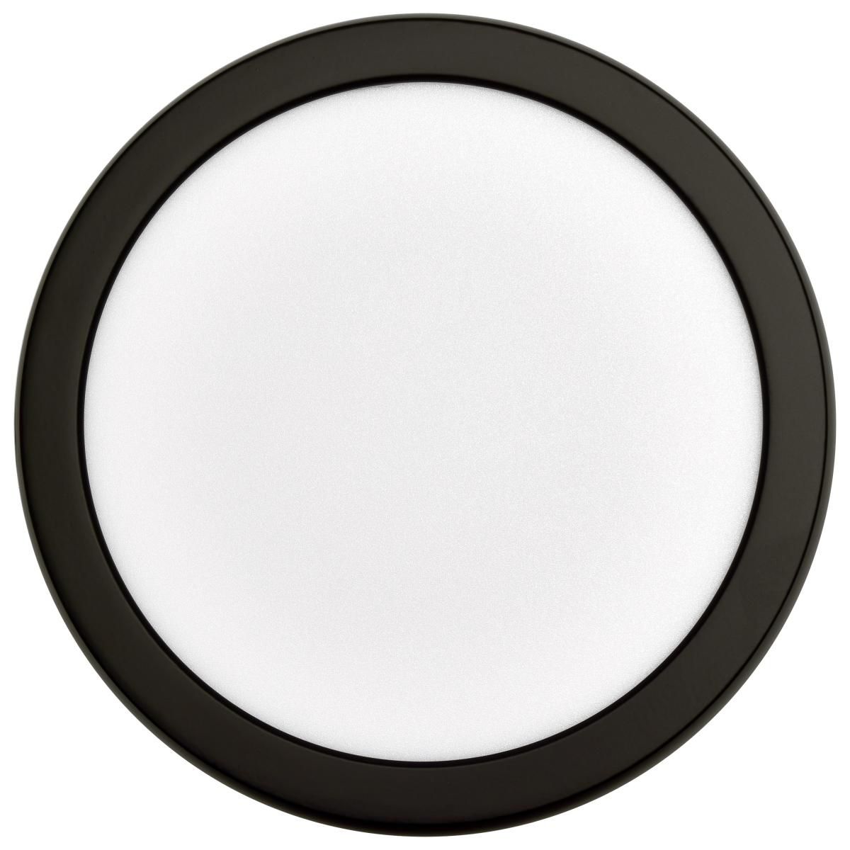 Blink 7 in. LED Round Disk Light 11W Selectable CCT Black Finish - Bees Lighting