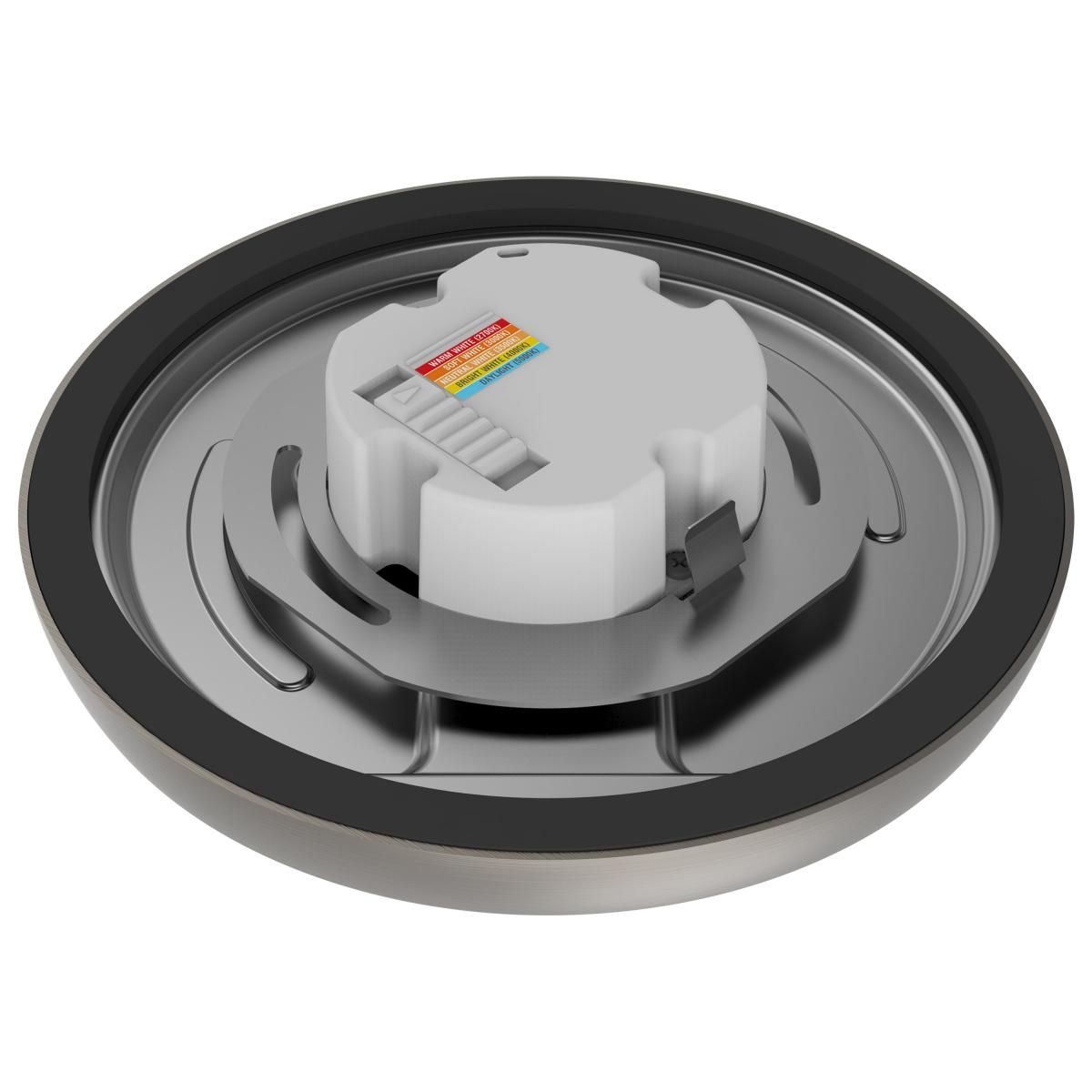 Blink 7 in. LED Round Disk Light 11W Selectable CCT Brushed Nickel Finish - Bees Lighting