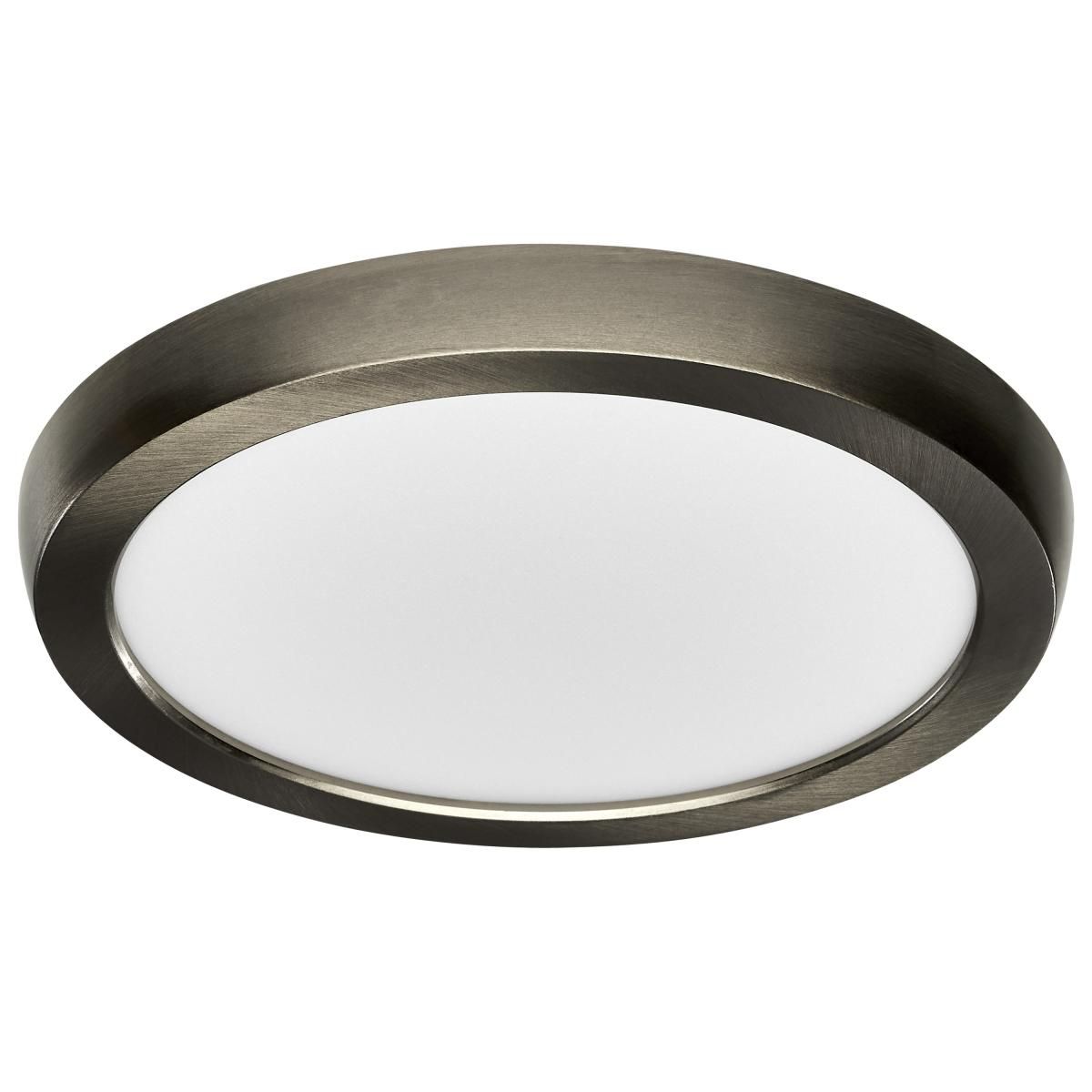 Blink 7 in. LED Round Disk Light 11W Selectable CCT Brushed Nickel Finish - Bees Lighting