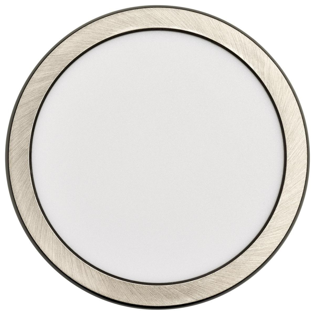 Blink 7 in. LED Round Disk Light 11W Selectable CCT Brushed Nickel Finish - Bees Lighting