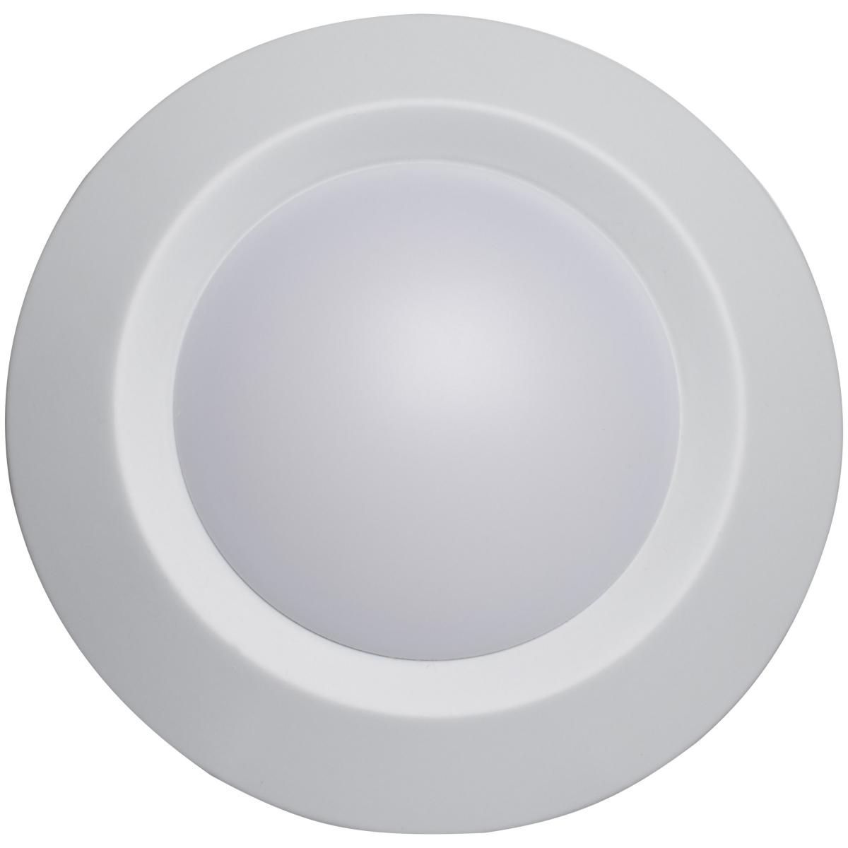LED Round Disk Light 650 Lumens 3000K White Finish Pack of 24