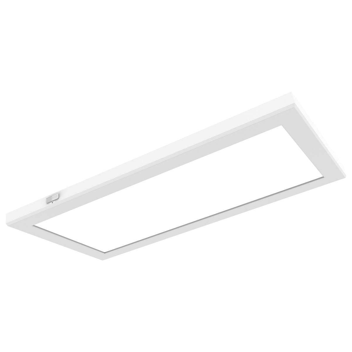 Blink Pro Plus 24 in. LED Rectangular Disk Light 24W Selectable CCT White Finish - Bees Lighting