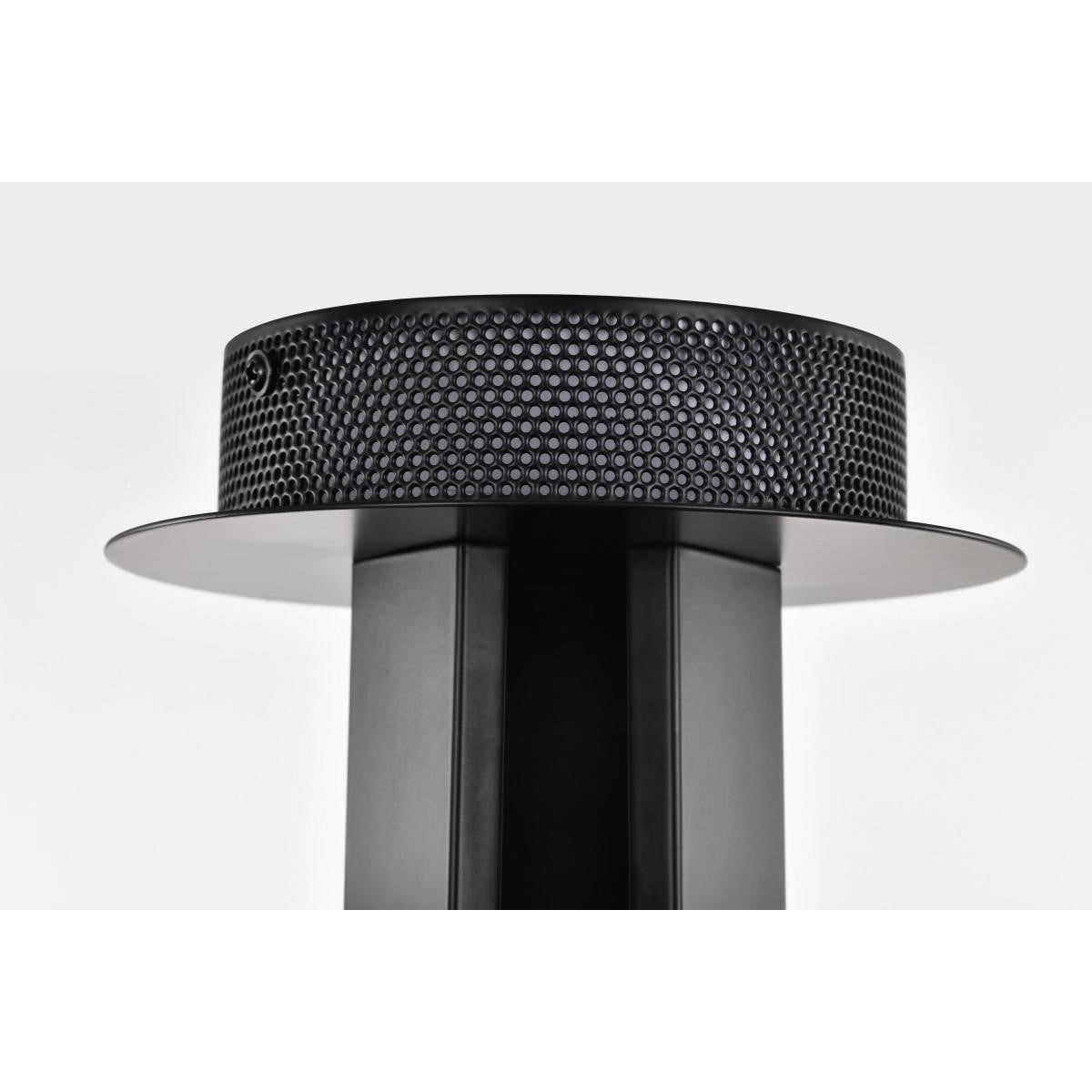 Darrow 14" LED Semi-Flush Mount Light, Matte Black Finish - Bees Lighting