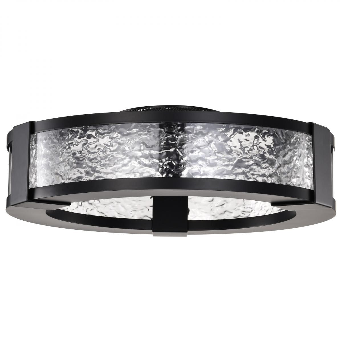 Darrow 13" LED Flush Mount, Matte Black Finish - Bees Lighting