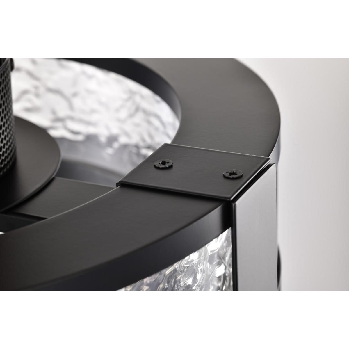 Darrow 13" LED Flush Mount, Matte Black Finish - Bees Lighting