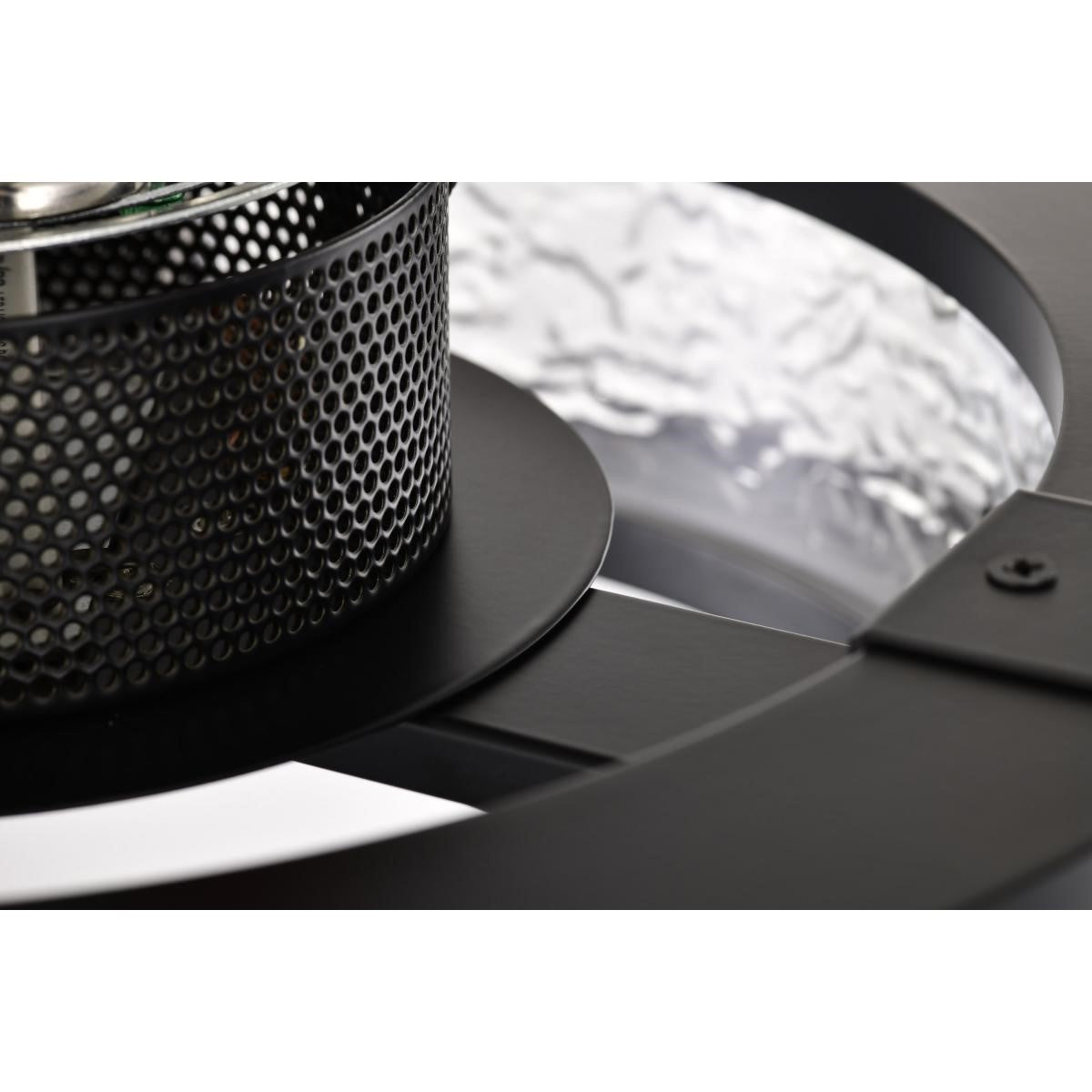 Darrow 13" LED Flush Mount, Matte Black Finish - Bees Lighting