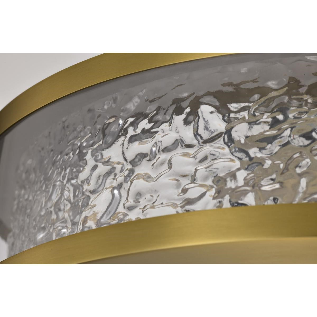 Darrow 13" LED Flush Mount, Vintage Brass Finish - Bees Lighting