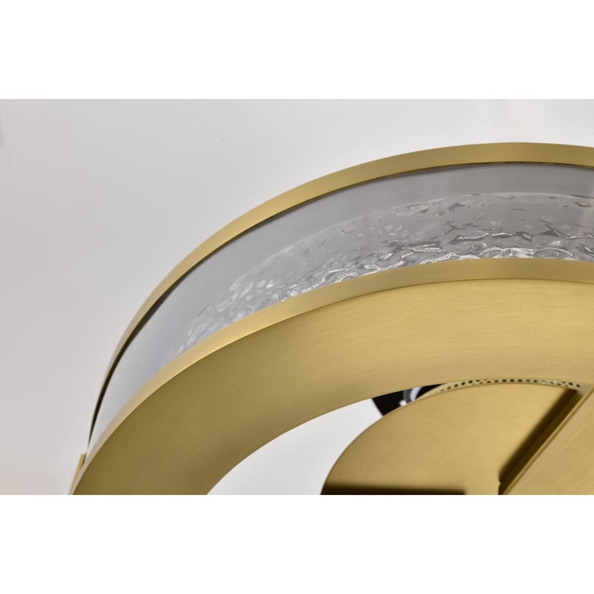 Darrow 13" LED Flush Mount, Vintage Brass Finish - Bees Lighting