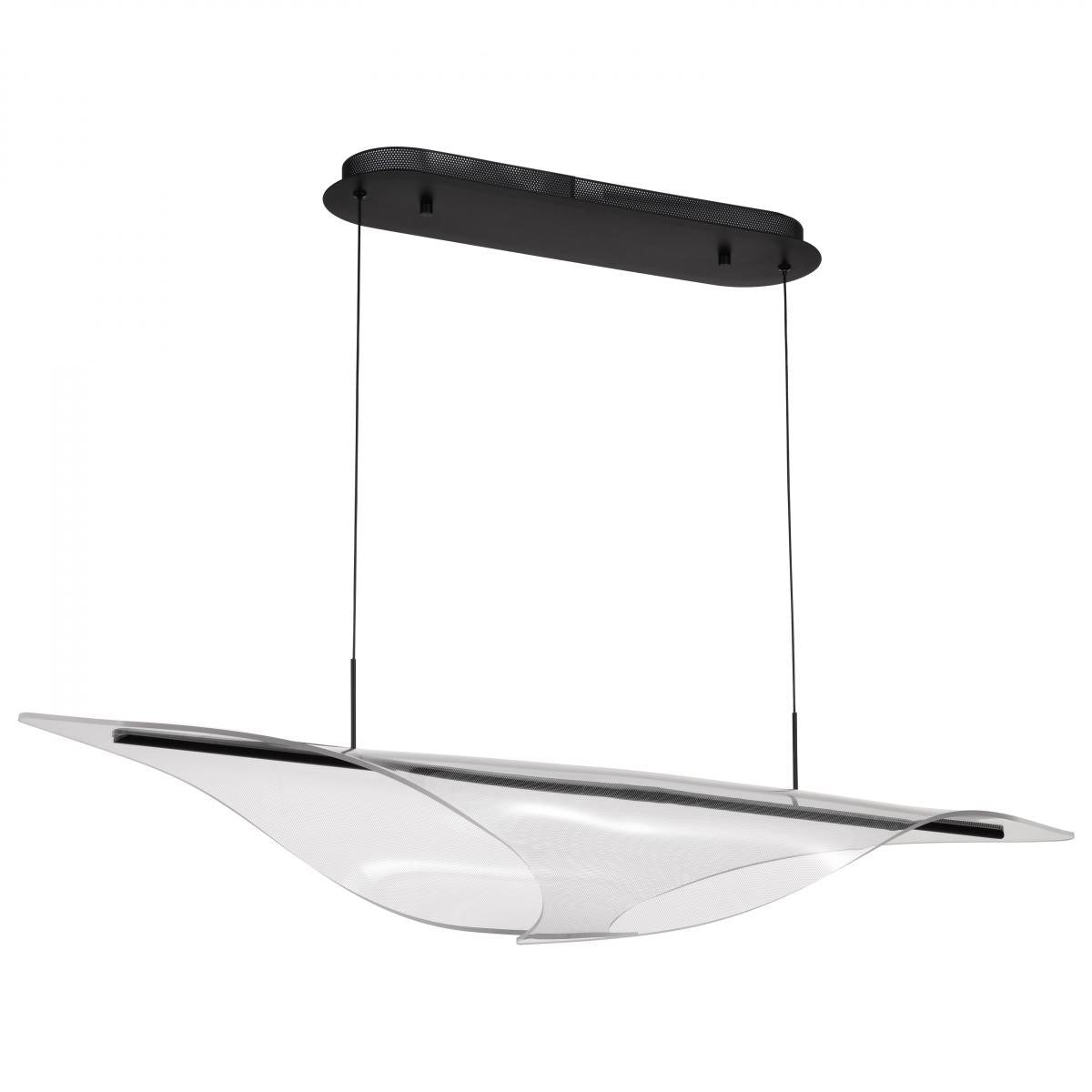 Geneva 46" LED Pendant, Matte Black Finish - Bees Lighting