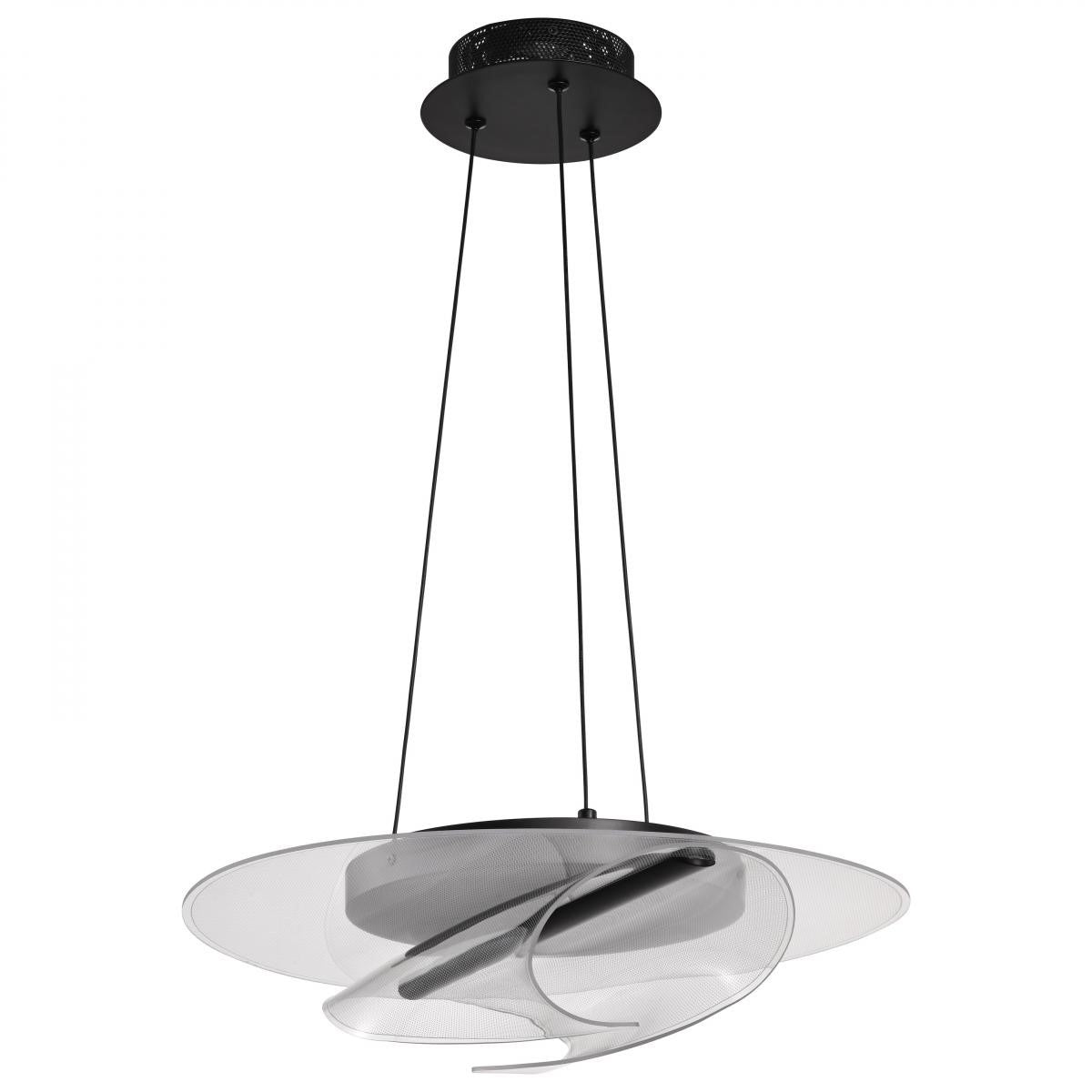 Geneva 18" LED Pendant, Matte Black Finish - Bees Lighting