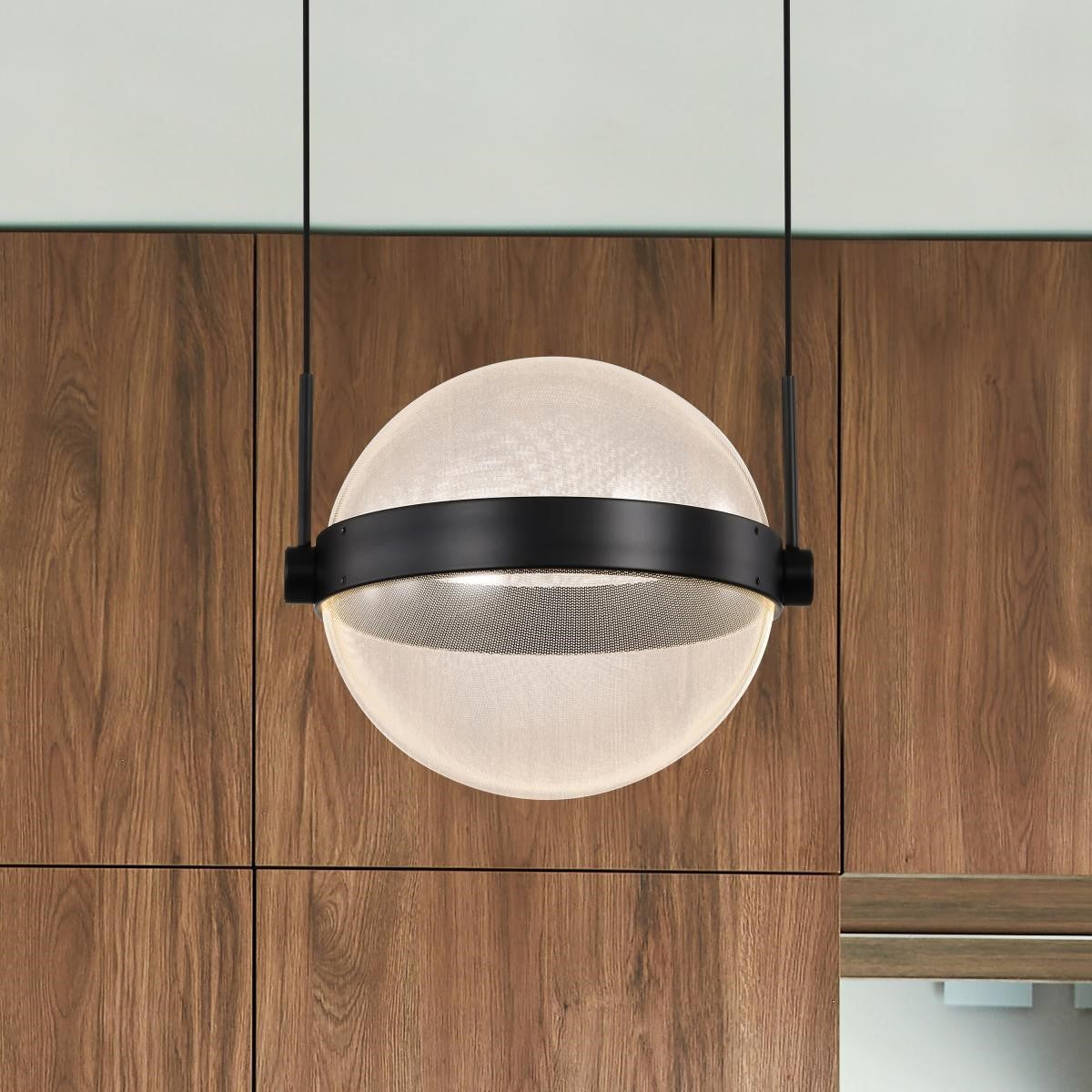 Arvada 8" LED Pendant, Matte Black Finish - Bees Lighting