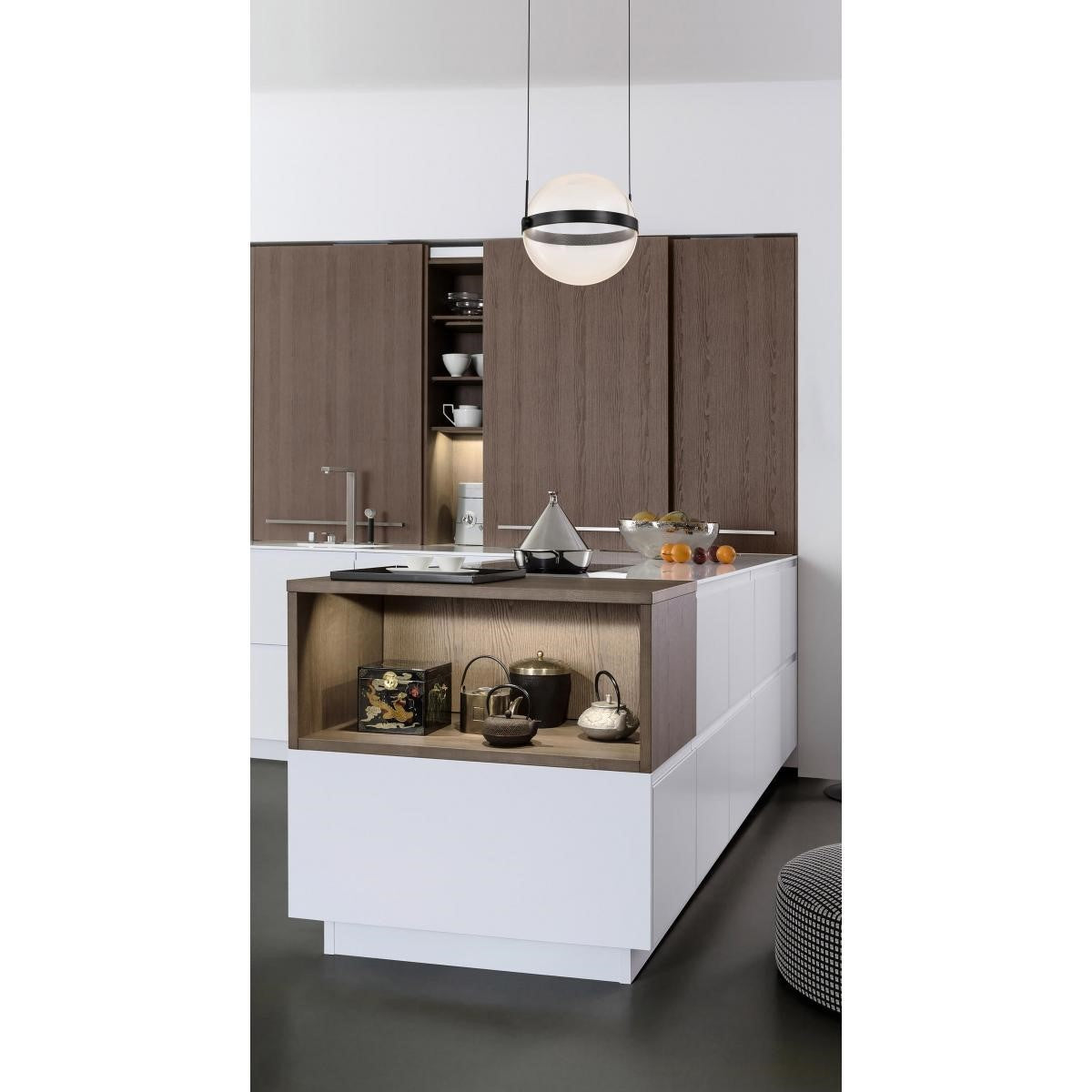 Arvada 12" LED Pendant, Matte Black Finish - Bees Lighting