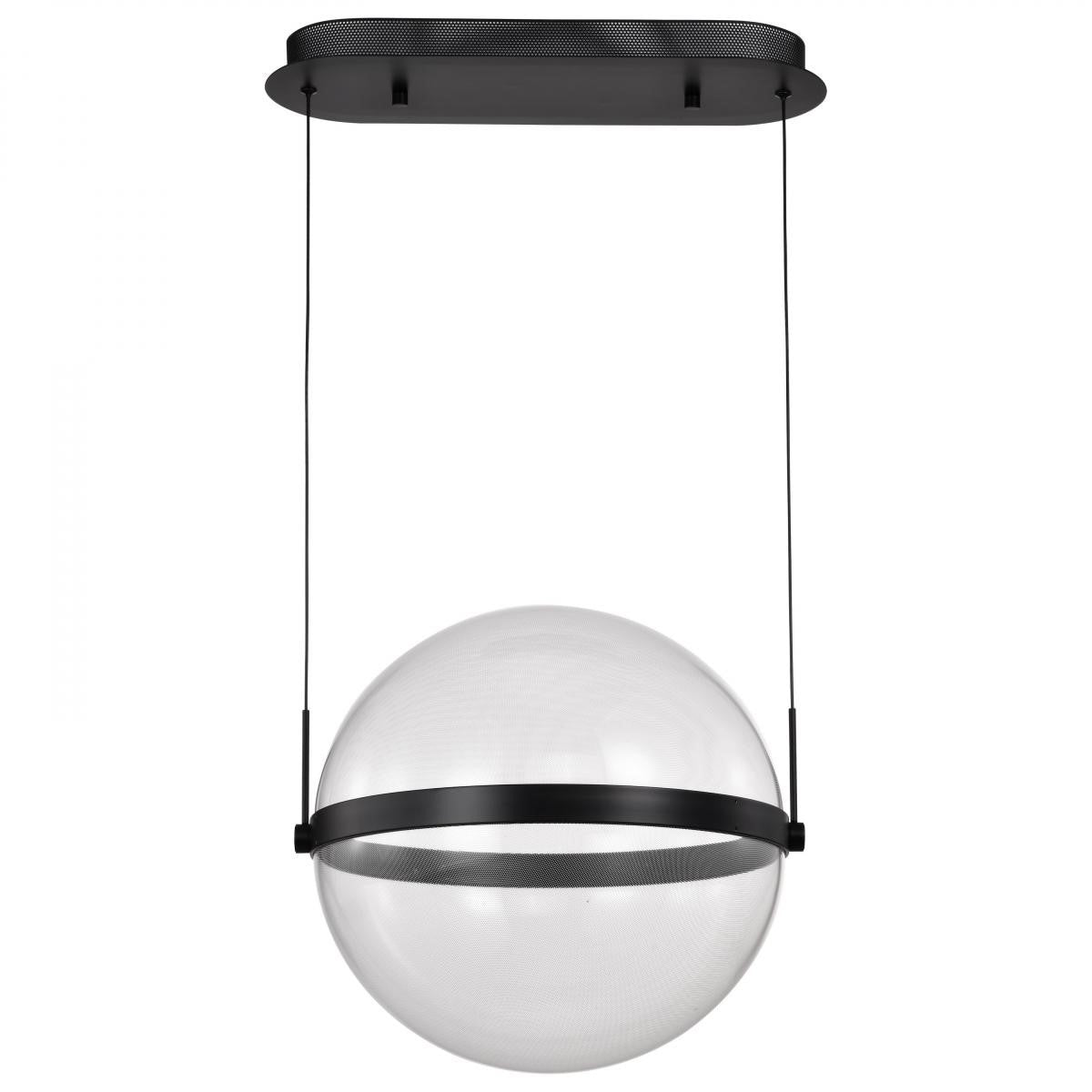 Arvada 16" LED Pendant, Matte Black Finish - Bees Lighting