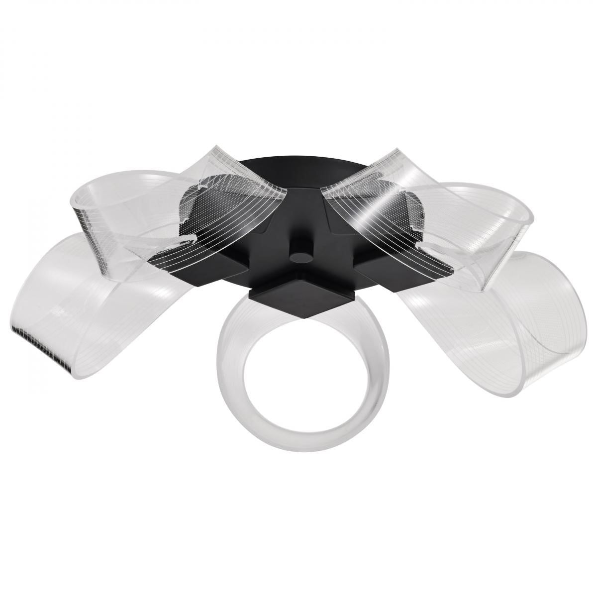 Barnett 21" LED Flush Mount, Matte Black Finish - Bees Lighting