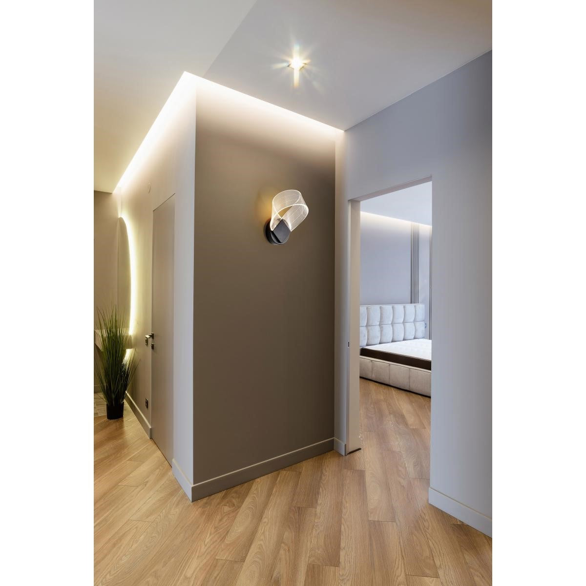 Barnett 10" LED Wall Sconce, Matte Black Finish - Bees Lighting