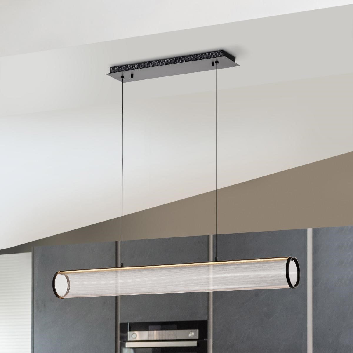 Vale 43" LED Pendant, Matte Black Finish - Bees Lighting