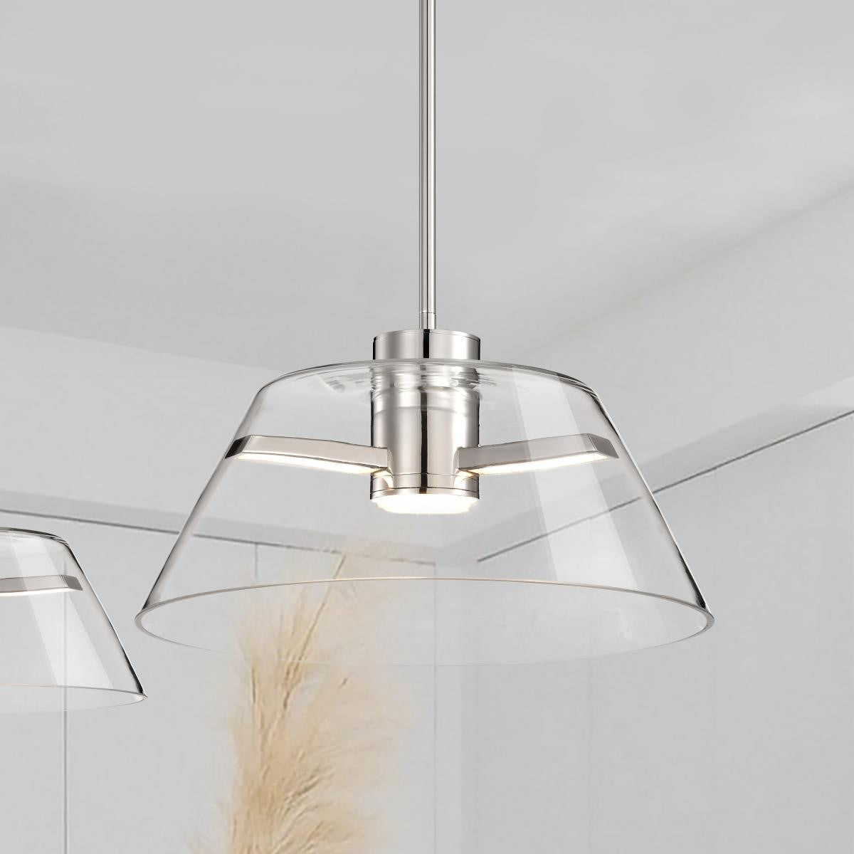 Edmond LED Pendant Light, Clear Glass - Bees Lighting