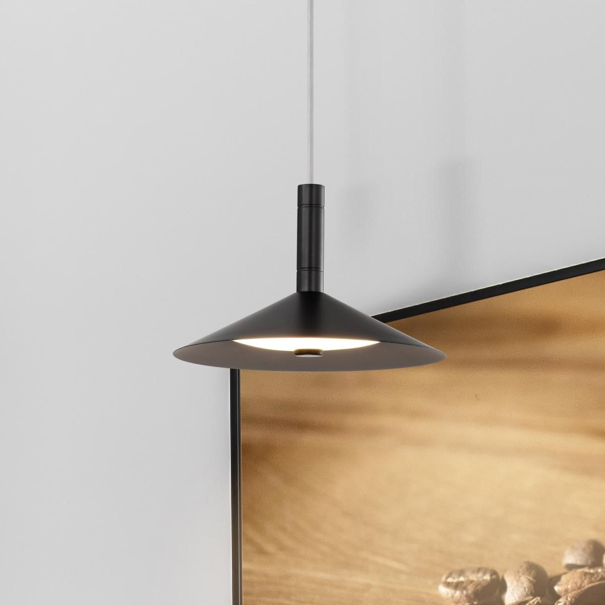 Corrine 10" LED Pendant, Matte Balck Finish - Bees Lighting