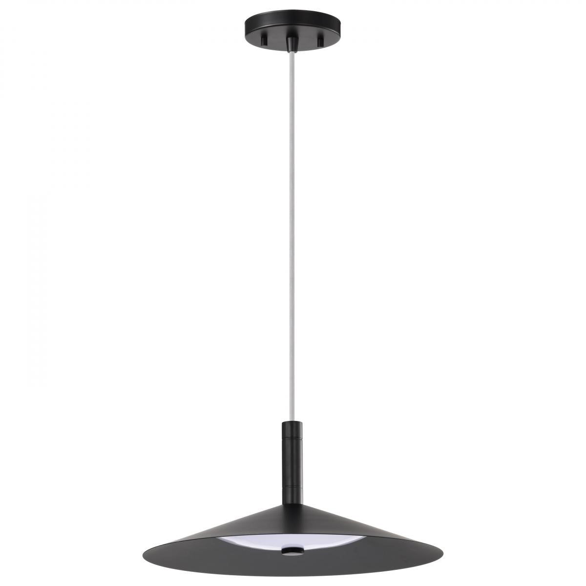 Corrine 14" LED Pendant, Matte Balck Finish - Bees Lighting