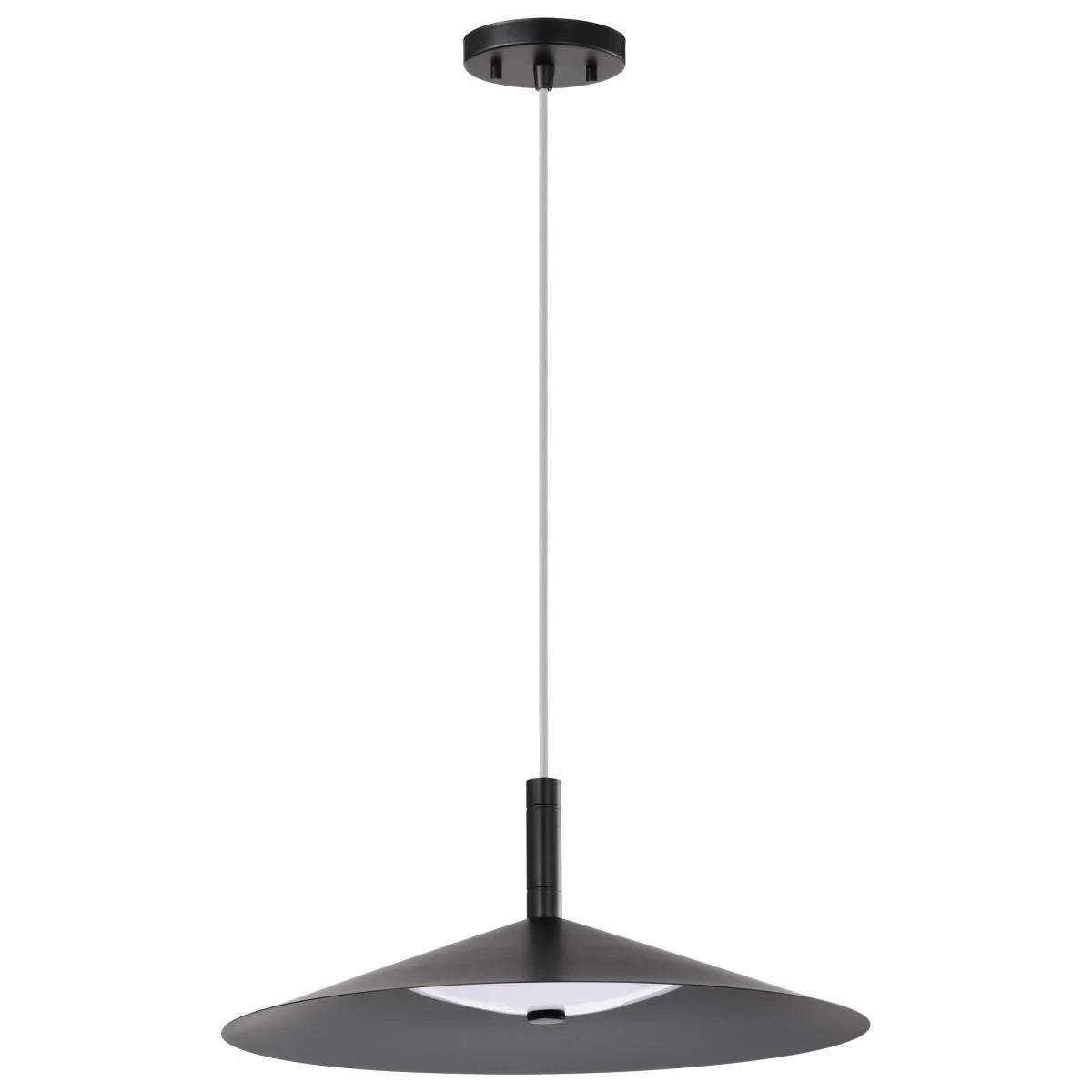 Corrine 18" LED Pendant, Matte Balck Finish - Bees Lighting