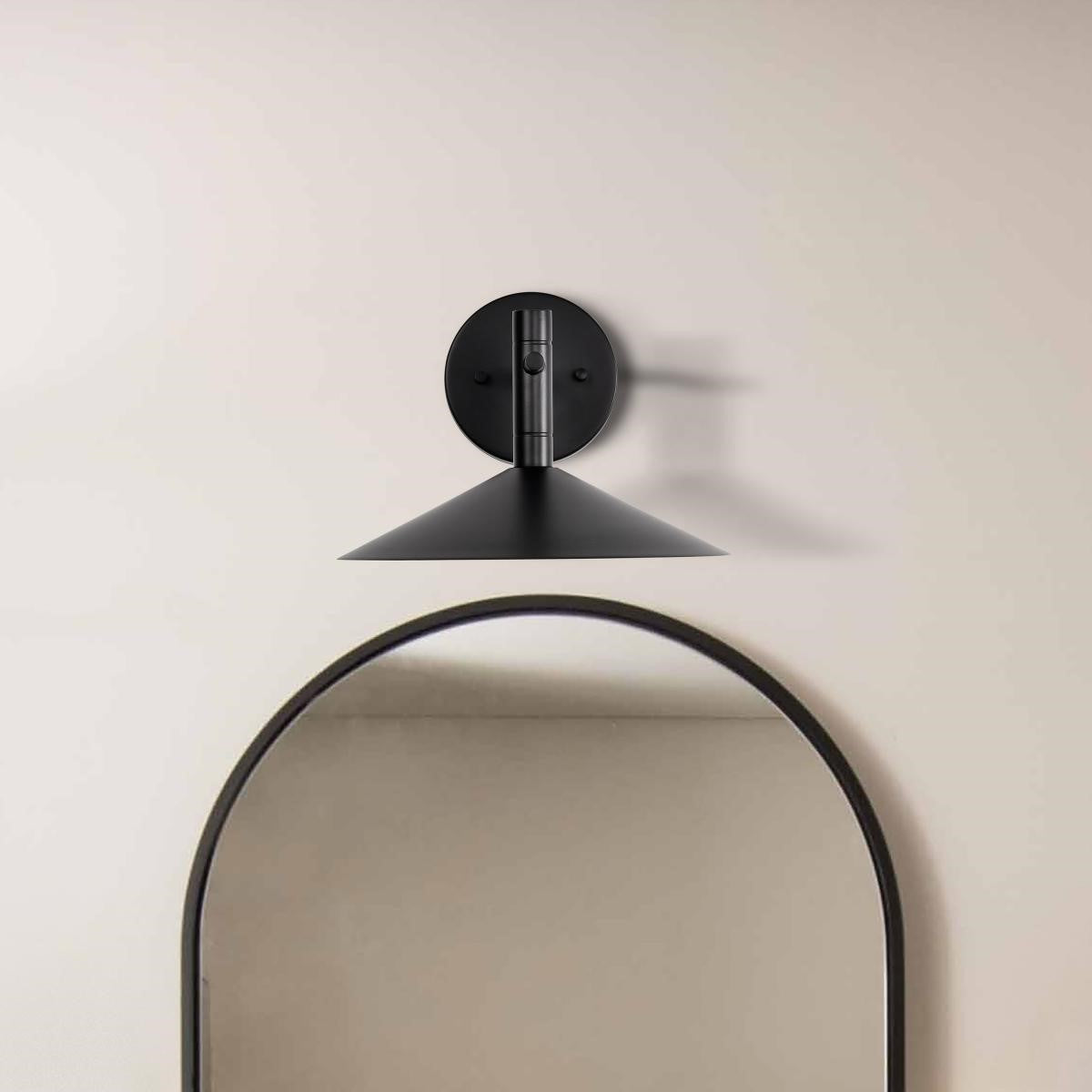Corrine 10" LED Wall Sconce, Matte Black Finish - Bees Lighting