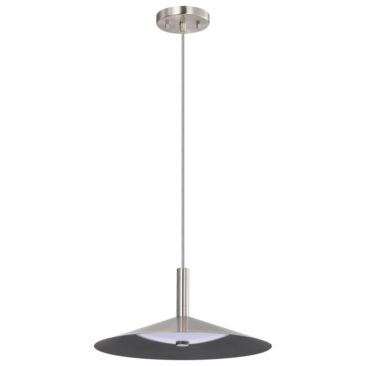 Corrine 14" LED Pendant, Brushed Nickel Finish - Bees Lighting