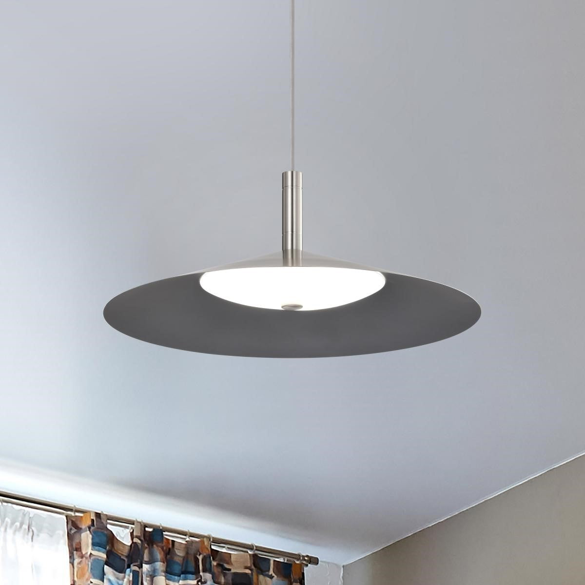 Corrine 18" LED Pendant, Brushed Nickel Finish - Bees Lighting