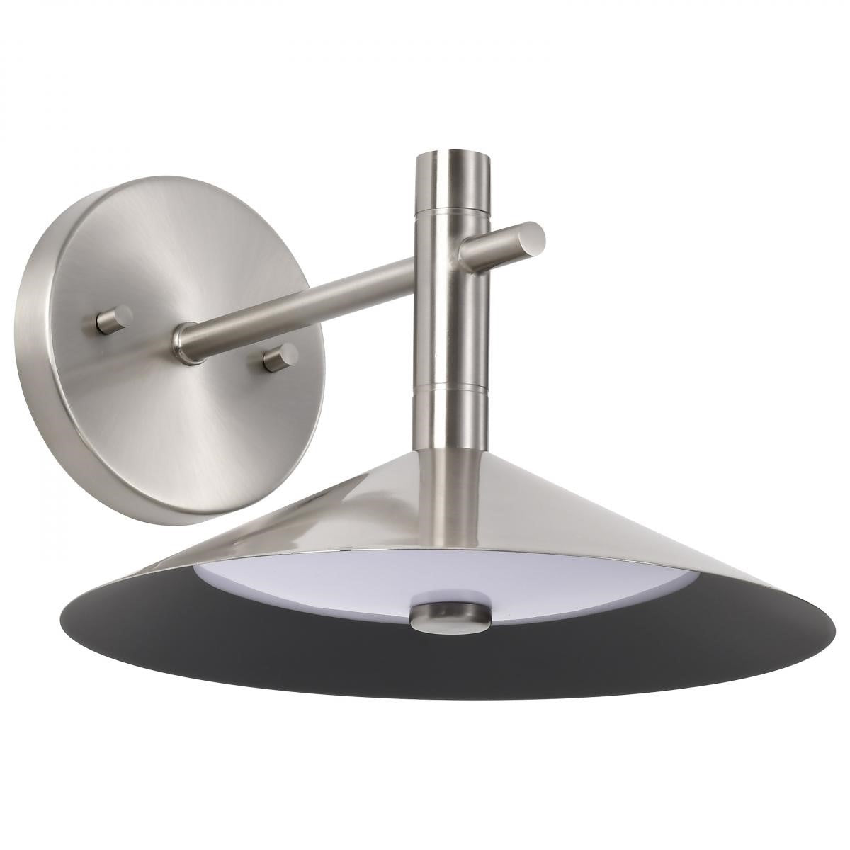 Corrine 10" LED Wall Sconce, Brushed Nickel Finish - Bees Lighting