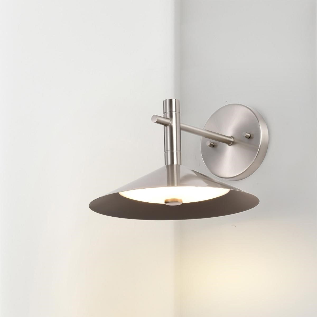 Corrine 10" LED Wall Sconce, Brushed Nickel Finish - Bees Lighting