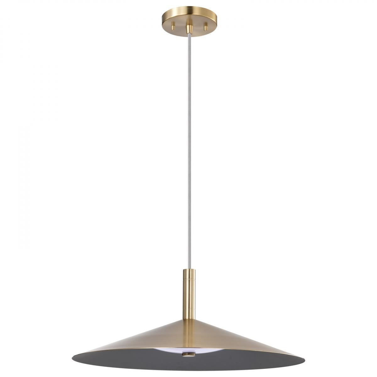 Corrine 18" LED Pendant, Burnished Brass Finish - Bees Lighting